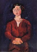 Jeune Femme En Rouge Chaim Soutine